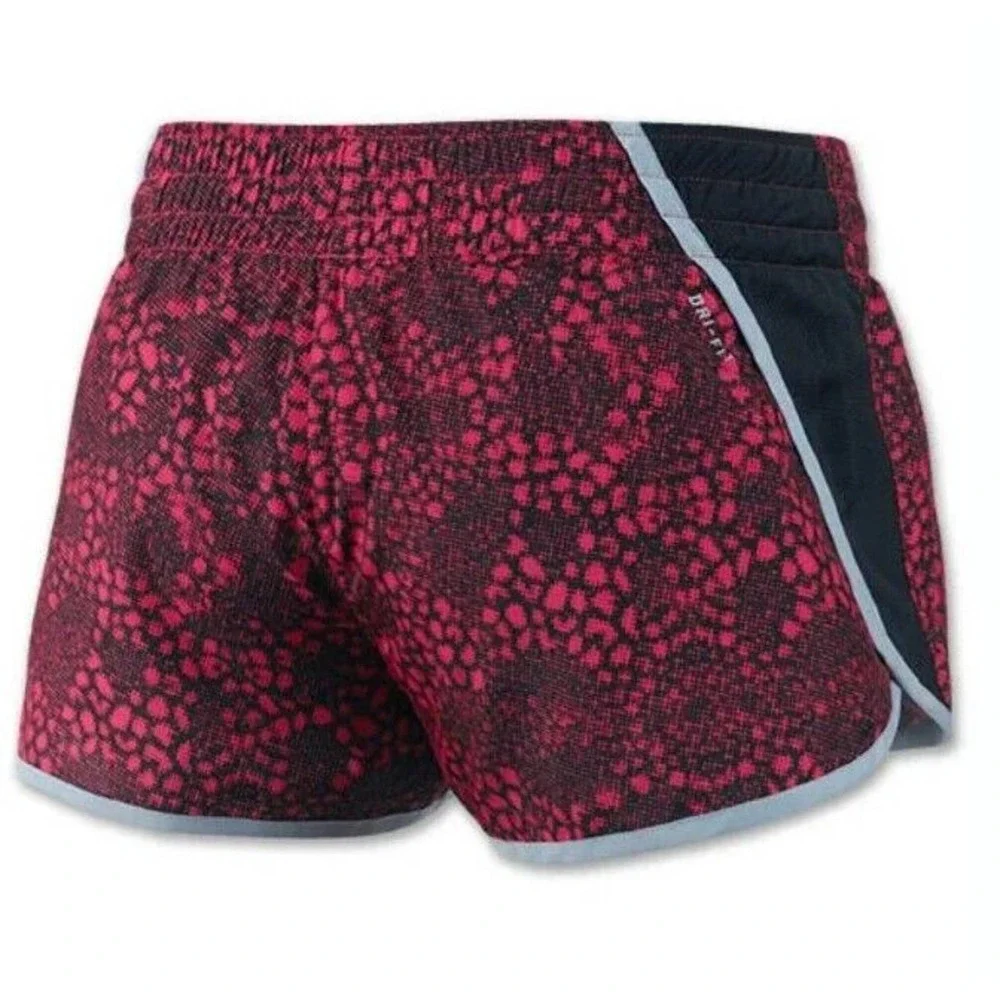 Nike Womens 3" Dash Dri-Fit Running Shorts Red Navy 576910 676 Size M Medium - Picture 2 of 9